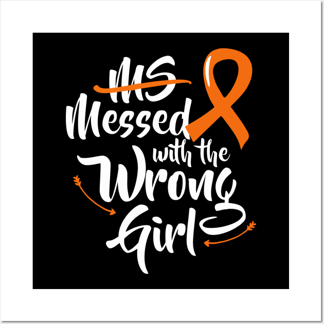 Ms Messed With The Wrong Girl Wear Orange Wall Art by tanambos